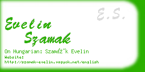 evelin szamak business card